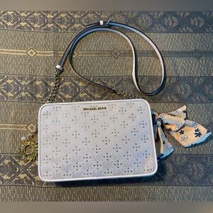 Michael Kors Cream Crossbody Bag with Gold Accents NWOT